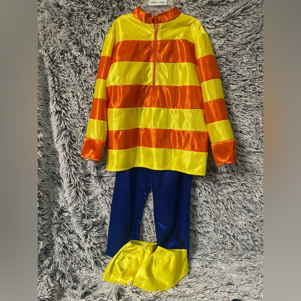 Kids Yellow and Orange Striped Set Team BELY Y BETO